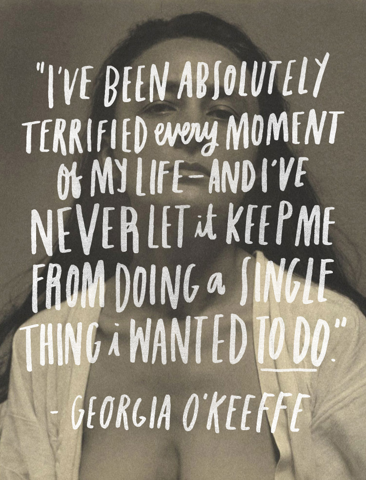 Georgia O'Keefe quote from June Letters