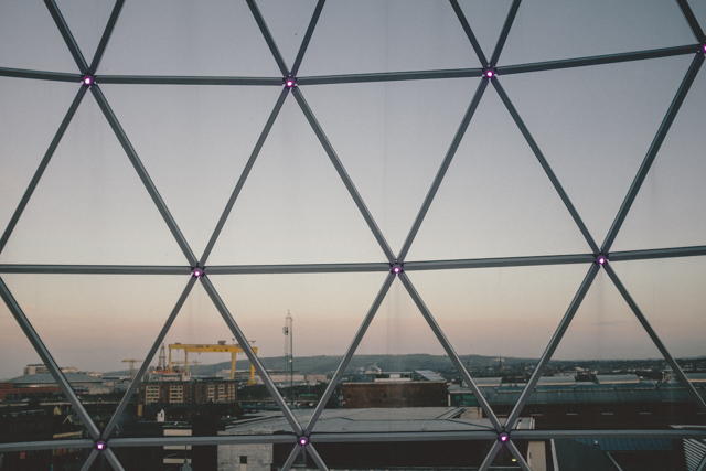 Glass dome at Victoria Square shopping Centre, Belfast
