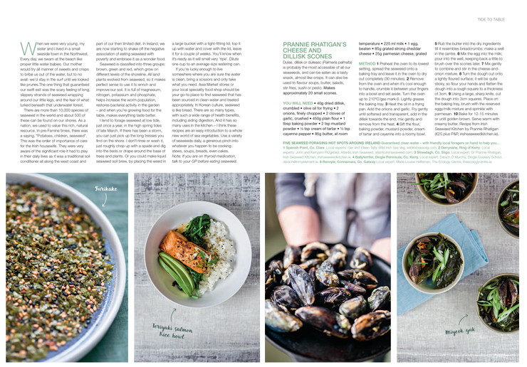 Seaweed food shoot for Garden Heaven magazine | nathalie.ie