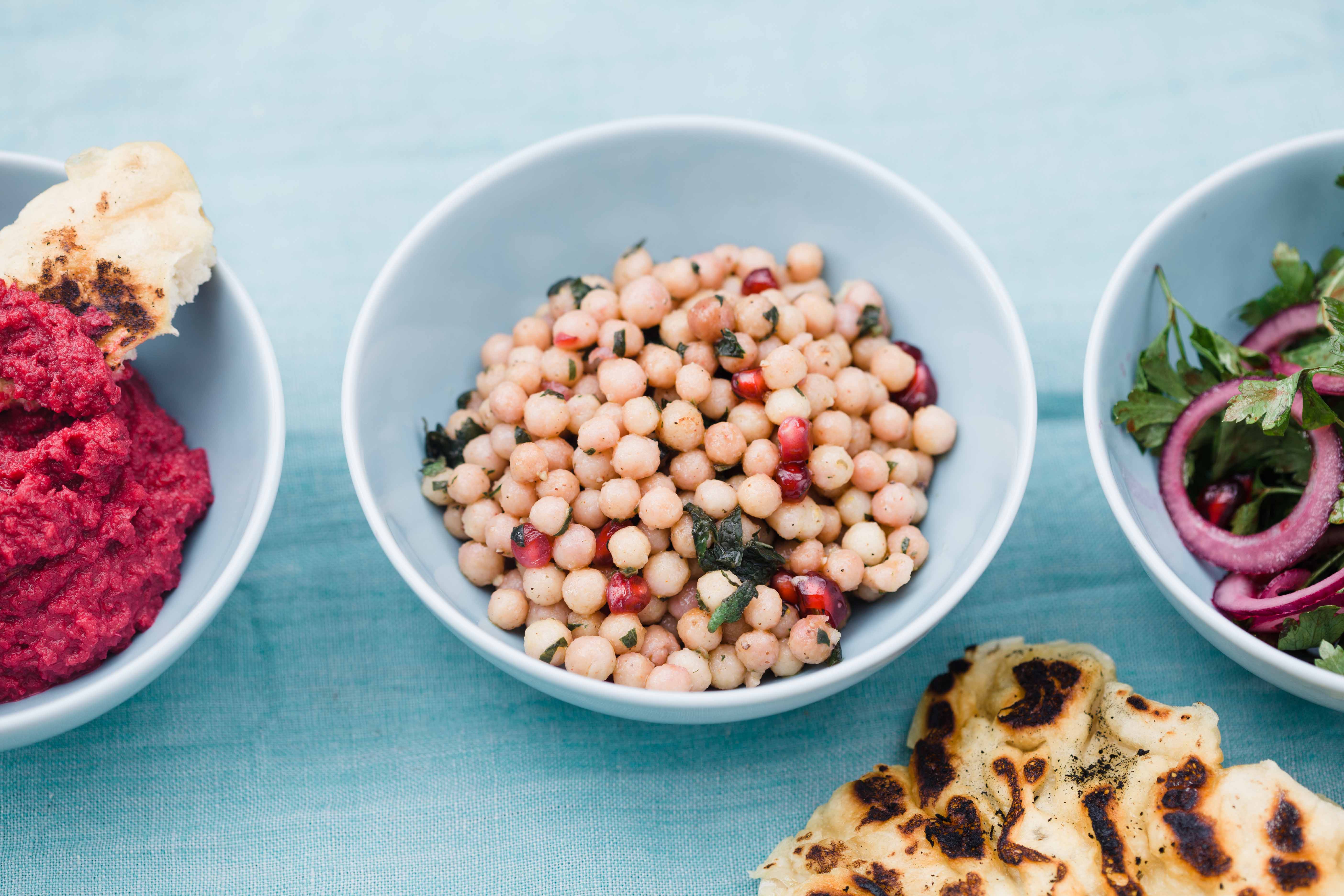 Pearl Couscous and beetroot hummus | food shoot for Image Interiors & Living | nathalie.ie