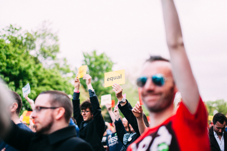 Yes for Marriage Equality rally 10 May Merrion Square | nathalie.ie