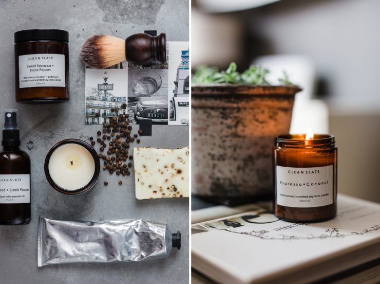 Handmade candles and soaps by Clean Slate | nathalie.ie