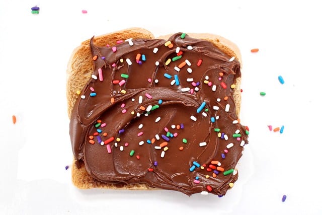 on toast: white bread